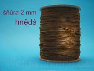 Obrázek zboží: Šňůra 2 mm, hnědá