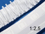 Obrázek zboží: Záclonová stuha šíře 58mm na suchý zip