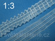 Obrázek zboží: Záclonová stuha pravidelná 23mm